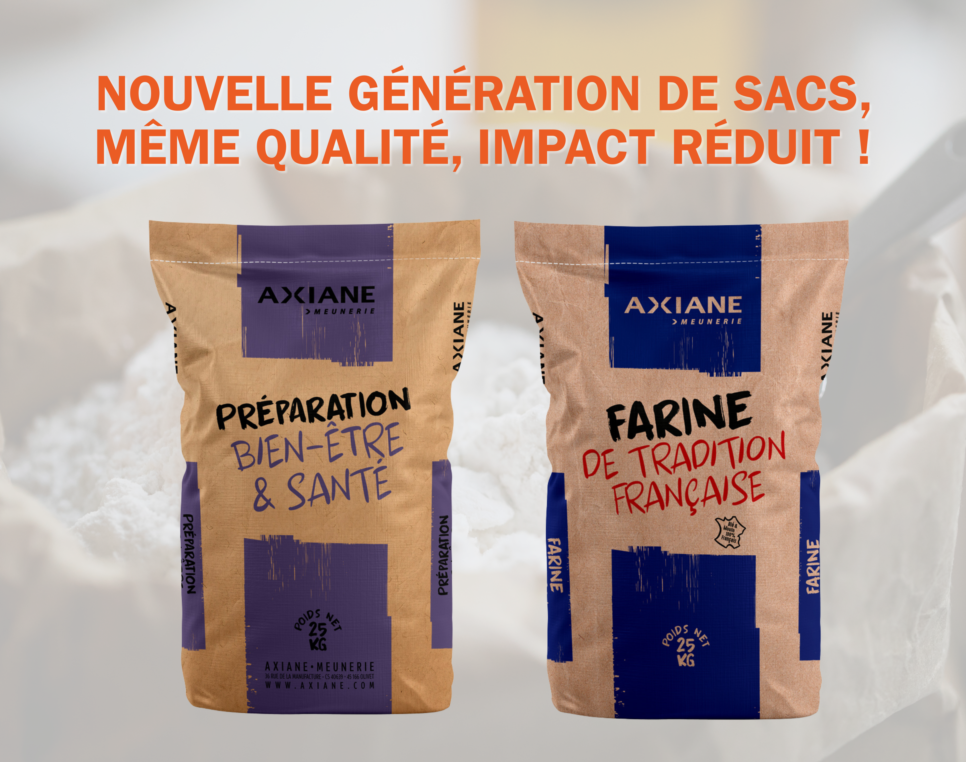 NOUVEAU : les sacs 25kg changent de design